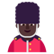 Man Guard- Dark Skin Tone emoji on Microsoft